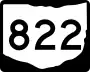 State Route 822 marker