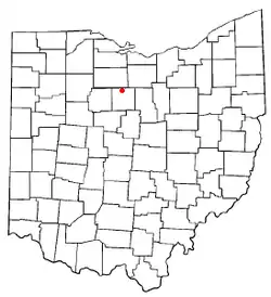 Location of Chatfield, Ohio