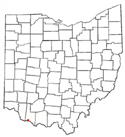 Location of Higginsport, Ohio