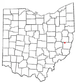 Location of Holloway, Ohio