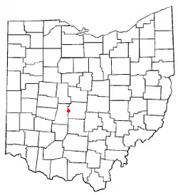 Location of Lake Darby, Ohio