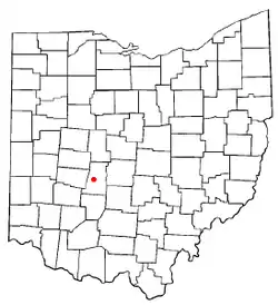 Location of London, Ohio