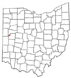 Location of Minster, Ohio