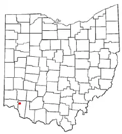 Location of Mulberry, Ohio