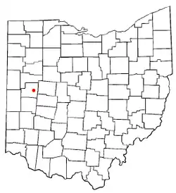 Location of Port Jefferson, Ohio