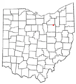 Location of Rittman, Ohio