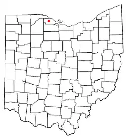 Location of Rocky Ridge, Ohio