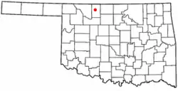 Location within Oklahoma