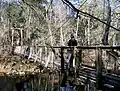 Suspension footbridge, also CCC-built