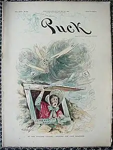 Cyclone as metaphor for political revolution during U.S. mid-term elections of 1894