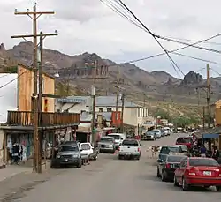 Main street of Oatman, August 2005