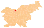 The location of the Municipality of Preddvor