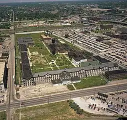 Aerial view in 1990