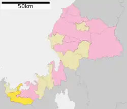 Location of Ōi in Fukui Prefecture