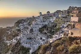 Oia at sunset