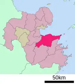 Location of Ōita