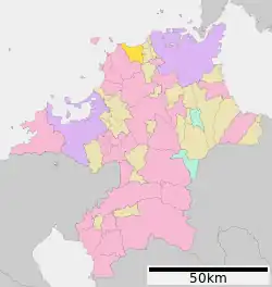 Location of Okagaki