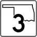 State Highway 3 marker