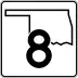 State Highway 8 marker