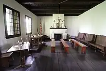 When the members of the Samuel Mason Gang received their hearing in the Spanish colonial court of New Madrid, the frontier courtroom may not have been much bigger than a typical courtroom interior, as was found in the Old Cahokia Courthouse.