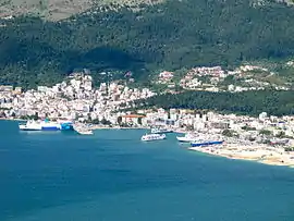 View of a part of the city and its old port