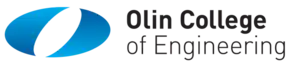 Olin College of Engineering word mark. A stylized blue letter "O" is on the left, with the name "Olin College of Engineering" to the right.