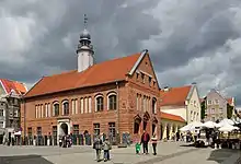 The Market Square in Olsztyn, place of receipt of reports by Napoleon