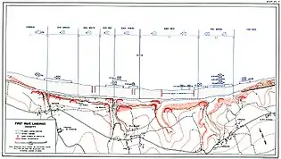 Omaha BeachheadInitial Assault Map