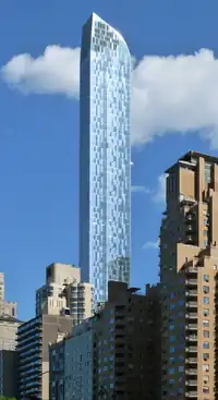 One57 as seen from Columbus Circle in May 2014