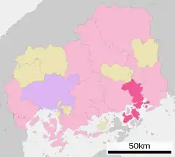 Location of Onomichi