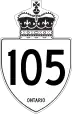 Highway 105 marker