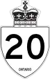 Highway 20 marker