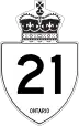 Highway 21 marker