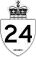 Highway 24 marker