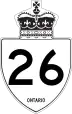 Highway 26 marker