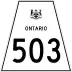 Highway 503 marker