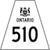 Highway 510 marker