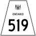 Highway 519 marker