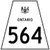 Highway 564 marker