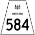 Highway 584 marker