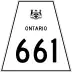 Highway 661 marker