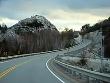 Highway 6 through the La Cloche Mountains near Whitefish Falls.