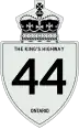 King's Highway 44 marker