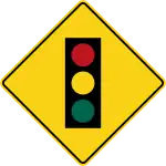 WB-4Traffic signal ahead