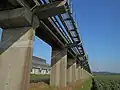 Open-floor viaduct near Kubiki Station