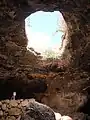 Open roof of cavern (Hurvat Burgin)