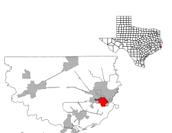 Location of West Orange in Orange County, Texas