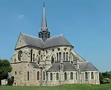 The abbey in Orbais-l'Abbaye