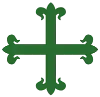 Portuguese cross (Order of Aviz, founded in 1146)