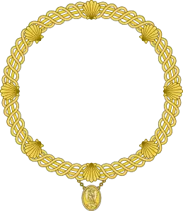 Collar of the Order as used on the Royal Arms of France